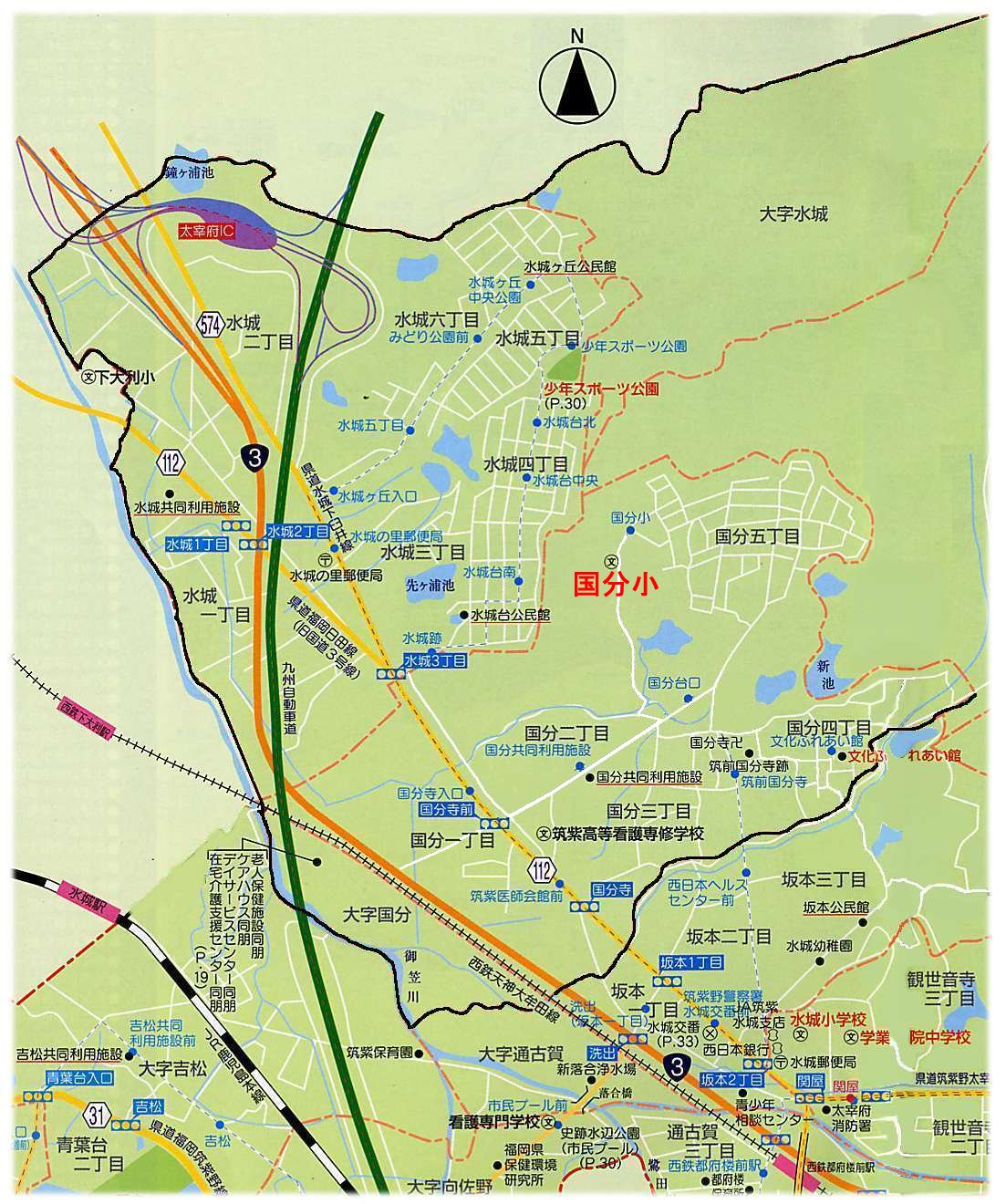 学校周辺地図