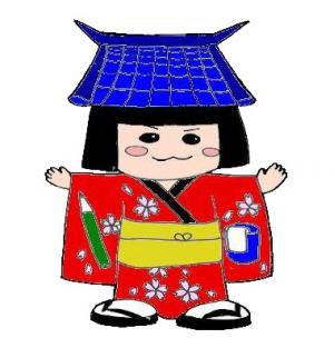 ゆるキャラマスコットの学問くんのイラスト