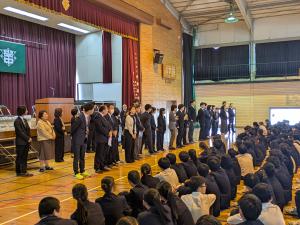 担任発表の様子