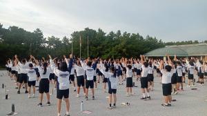 朝の集いの様子